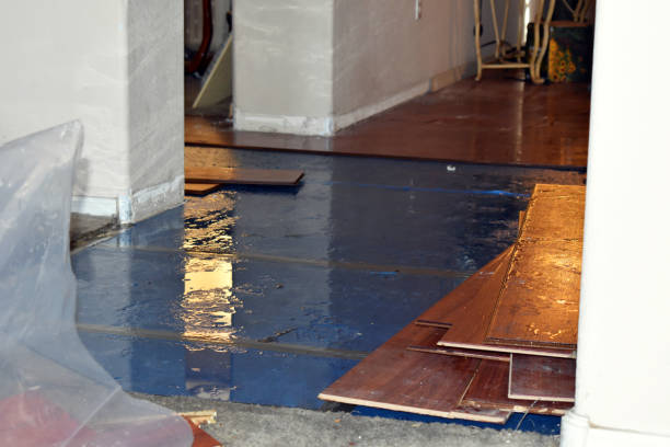Professional Sewage Cleanup technician working in Pocasset, OK